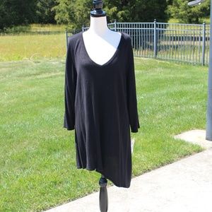 INC, V-neckline light weight asymmetrical sweater